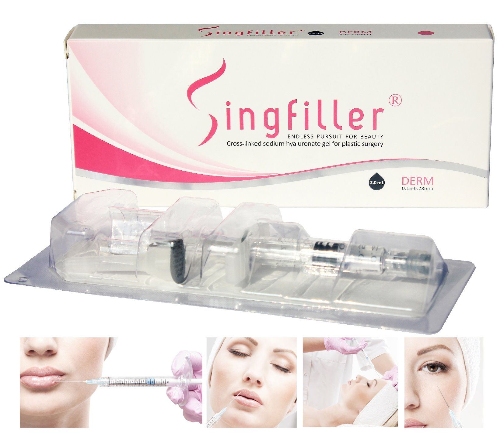 Ce Singfiller Hyaluronic Acid Injectable Filler Anti-Aging Deep 2.0ml